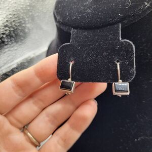 Janice Girardi Sterling Silver Onyx Earrings